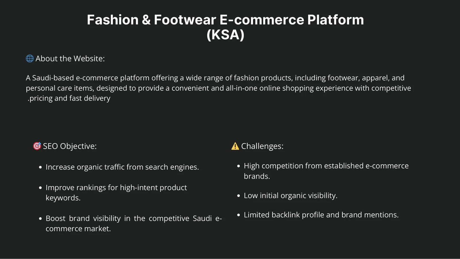 Fashion & Footwear slide 1