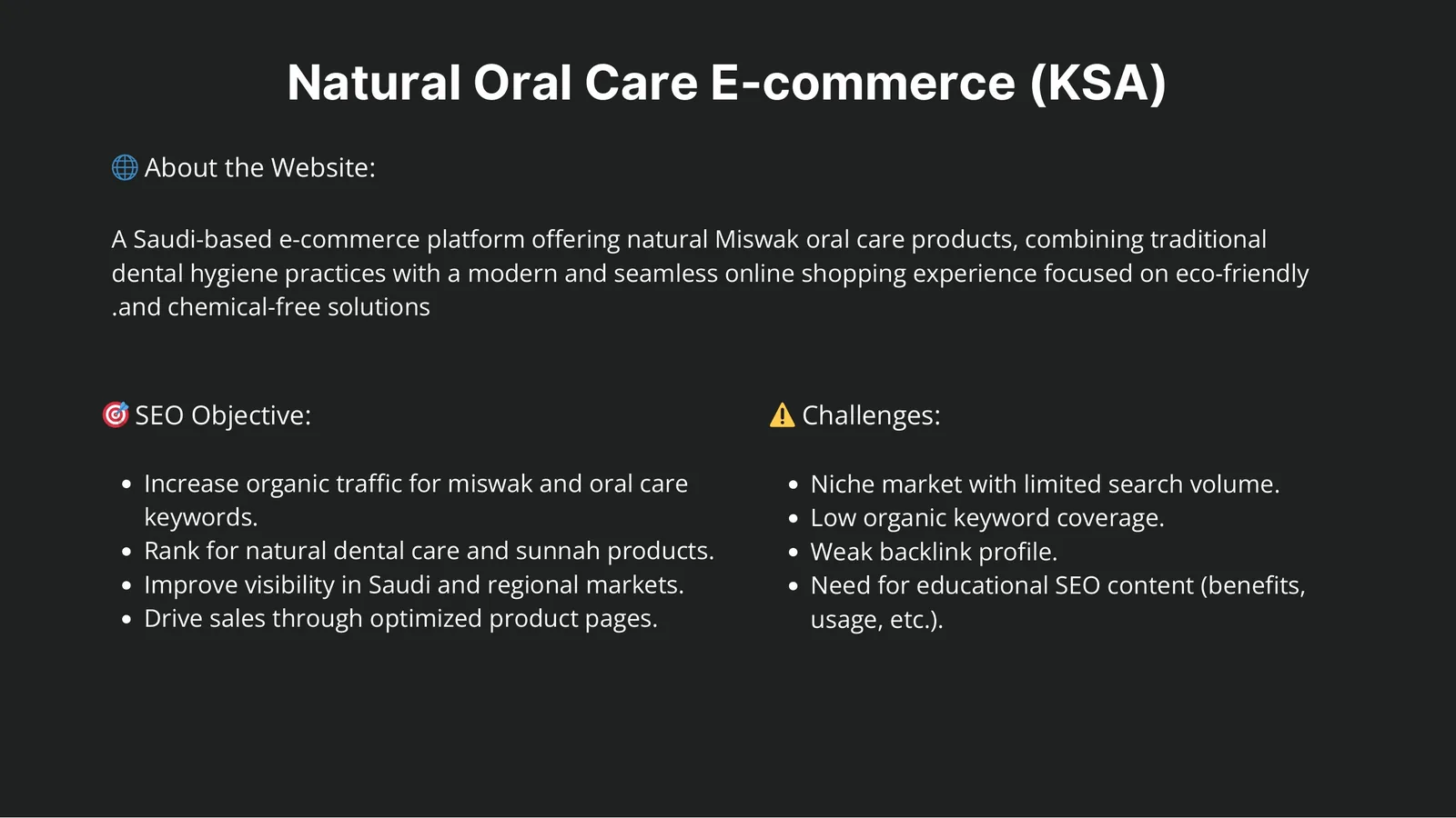 Natural Oral Care slide 1